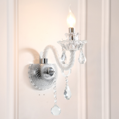 Lámpara de pared de cristal candelabro Lámpara de pared de cristal candelabro